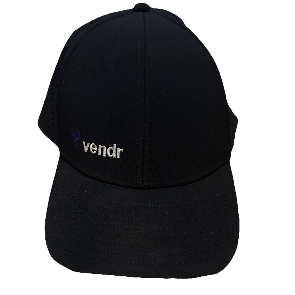 Melin A-Game Hydro Performance Adjustable Snapback Hat Cap Black Logo